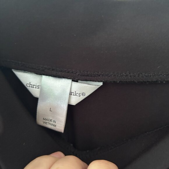 Christopher & Banks Pull On Pants Womens Large Black Slinky Knit Elastic Waist - Picture 4 of 6